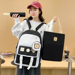 image-Girls' Large Capacity Student Schoolbag