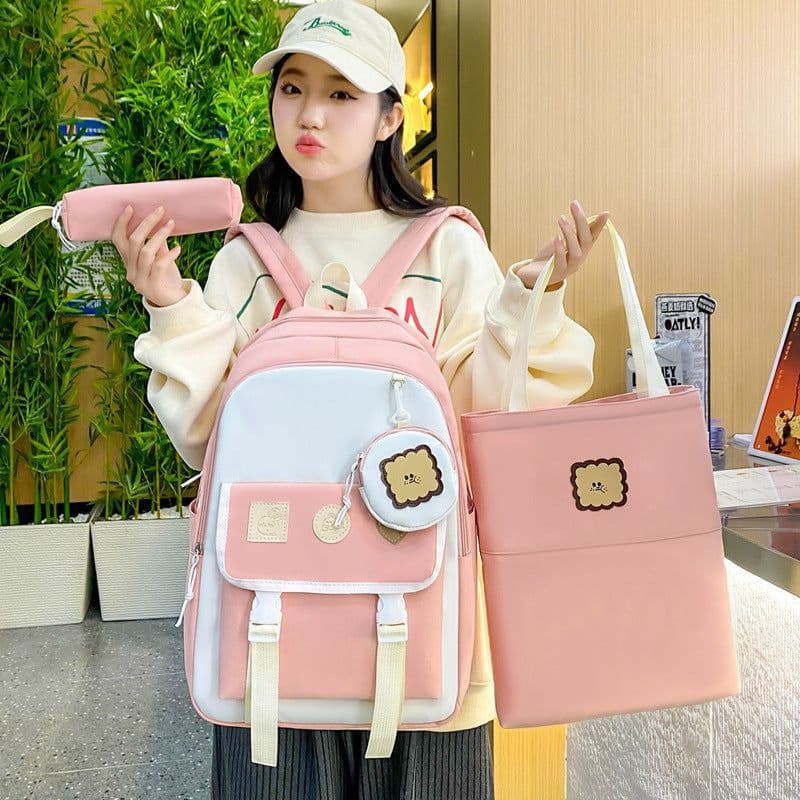 image-Girls' Large Capacity Student Schoolbag
