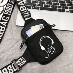 image-Women's Canvas Ins Fashion Sports Chest Bag