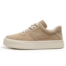 image-Harajuku Style For Students Sports Casual Lace-up Suede Shoes