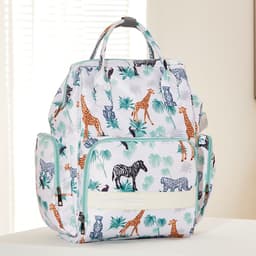 image-Fashion Waterproof Printed Nylon Multi-functional Large Capacity Backpack Portable Mummy Bag