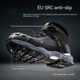 image-Labor Protection Shoes Men's Steel Toe Cap Anti-smashing
