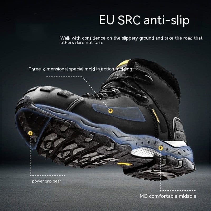 image-Labor Protection Shoes Men's Steel Toe Cap Anti-smashing