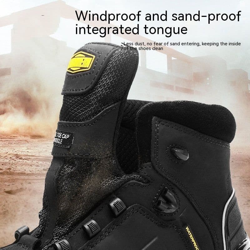 image-Labor Protection Shoes Men's Steel Toe Cap Anti-smashing