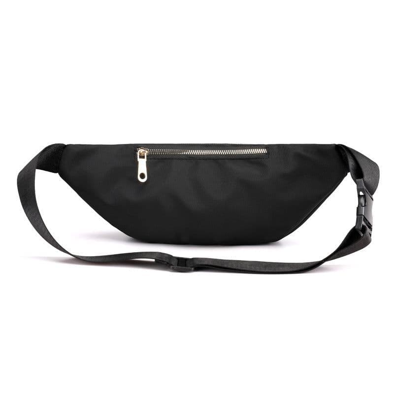image-Women's Solid Color Nylon Crossbody Bag Shoulder Multifunctional Waist Bag
