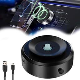 image-Intelligent Mobile Phone Holder Double-Sided Car Mount Magnetic Universal Adsorption Bracket Vacuum Adsorption Stable For Phone