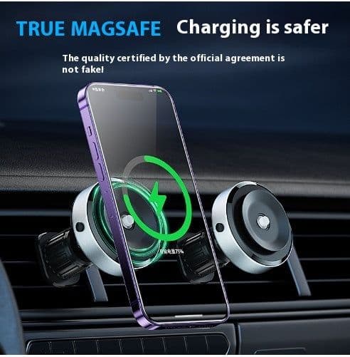 image-Intelligent Mobile Phone Holder Double-Sided Car Mount Magnetic Universal Adsorption Bracket Vacuum Adsorption Stable For Phone