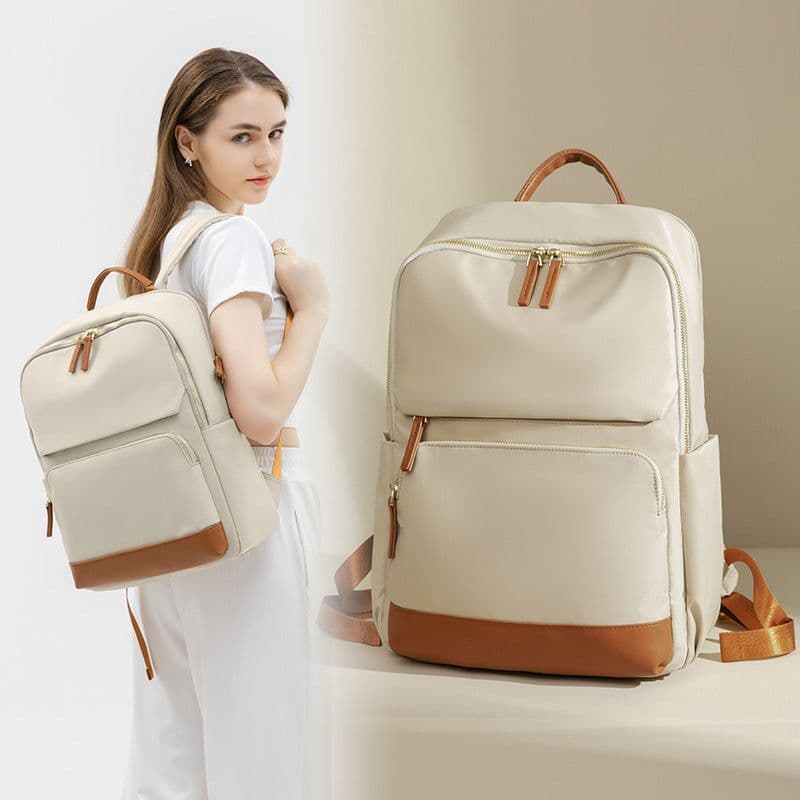 image-156-inch Computer Large Capacity Women's Lightweight Oxford Cloth Backpack Travel Bag