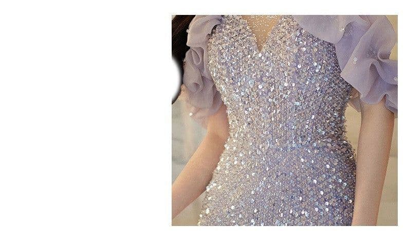 image-Evening Gown Women's Halter French Style