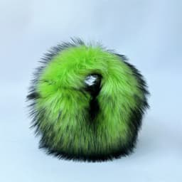 image-Artificial Raccoon Fur Ball Bag Plush Unique Punk Style Y2g