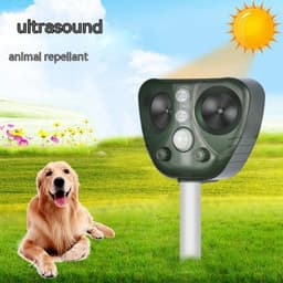 image-Factory Direct Sales New Outdoor Solar Ultrasonic Mouse Expeller Drive Dog Drive Cat Solar-powered Animal Repeller