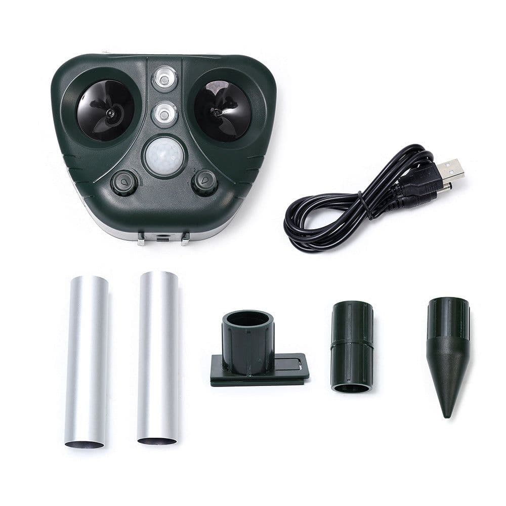 image-Factory Direct Sales New Outdoor Solar Ultrasonic Mouse Expeller Drive Dog Drive Cat Solar-powered Animal Repeller