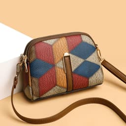 image-All-matching National Style Fashion Double-zipper Cross-body Bags