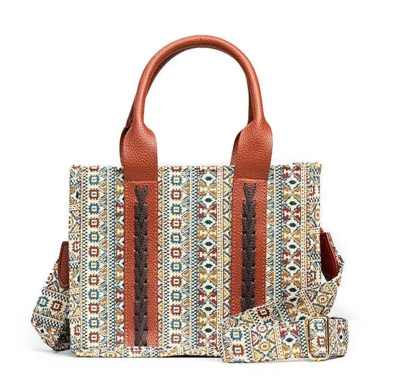 image-Women's Shoulder Messenger Bag Hand-woven