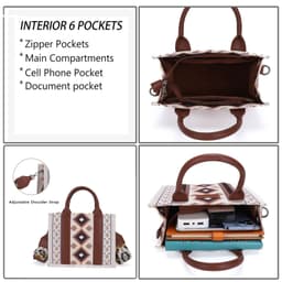 image-Women's Shoulder Messenger Bag Hand-woven