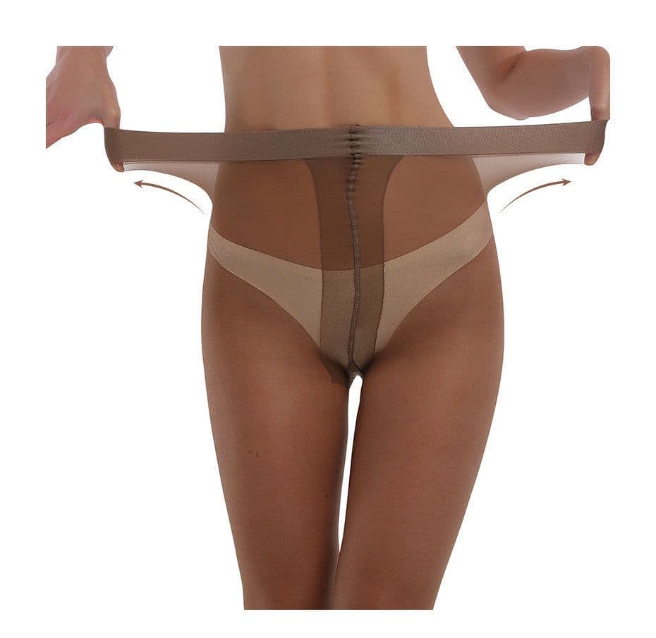 image-Women's Nylon Thin Romper Tear-resistant Nylon Wheel Sexy Tight Stockings