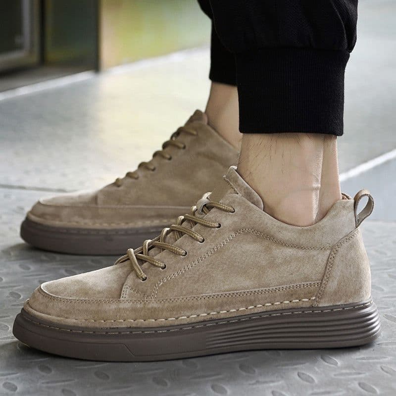 image-Plus Size Fleece-lined Inner Height Increasing Board Shoes Male