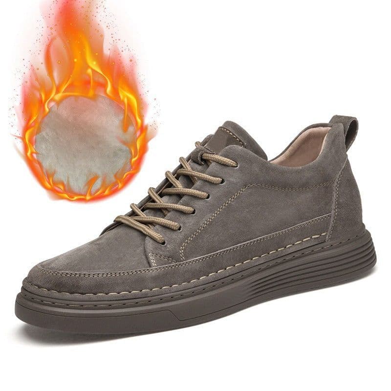image-Plus Size Fleece-lined Inner Height Increasing Board Shoes Male