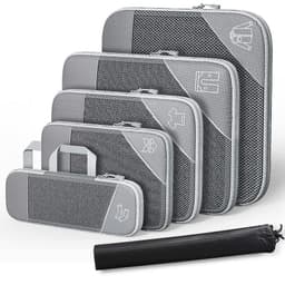 image-Travel Can Be Compression Storage Bag Suit With Shoe Bag Mesh Visual Luggage Organizing
