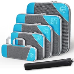 image-Travel Can Be Compression Storage Bag Suit With Shoe Bag Mesh Visual Luggage Organizing