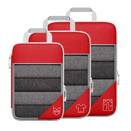 image-Travel Can Be Compression Storage Bag Suit With Shoe Bag Mesh Visual Luggage Organizing