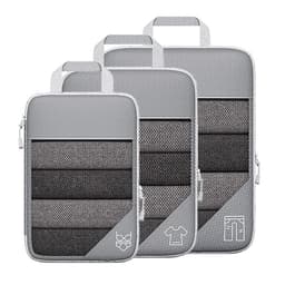 image-Travel Can Be Compression Storage Bag Suit With Shoe Bag Mesh Visual Luggage Organizing