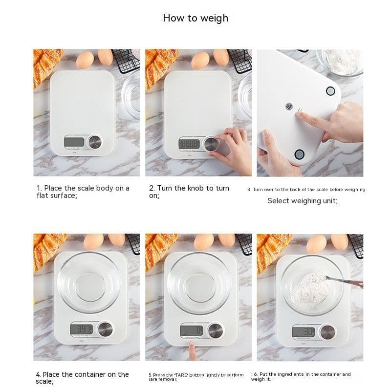 image-Household Kitchen Quasi Weight Self Generating Electronic Scale
