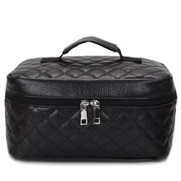 image-Pu Portable Large Capacity Rhombus Cosmetic Bag