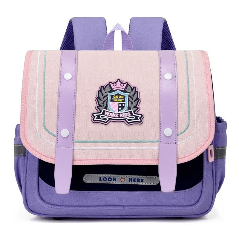 image-Elementary School Student Schoolbag British Style Boys And Girls Burden Reduction Children Backpack