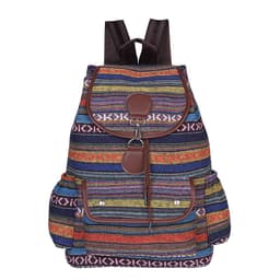 image-Cotton And Linen Large Capacity Contrast Color Matching Anti-theft Design