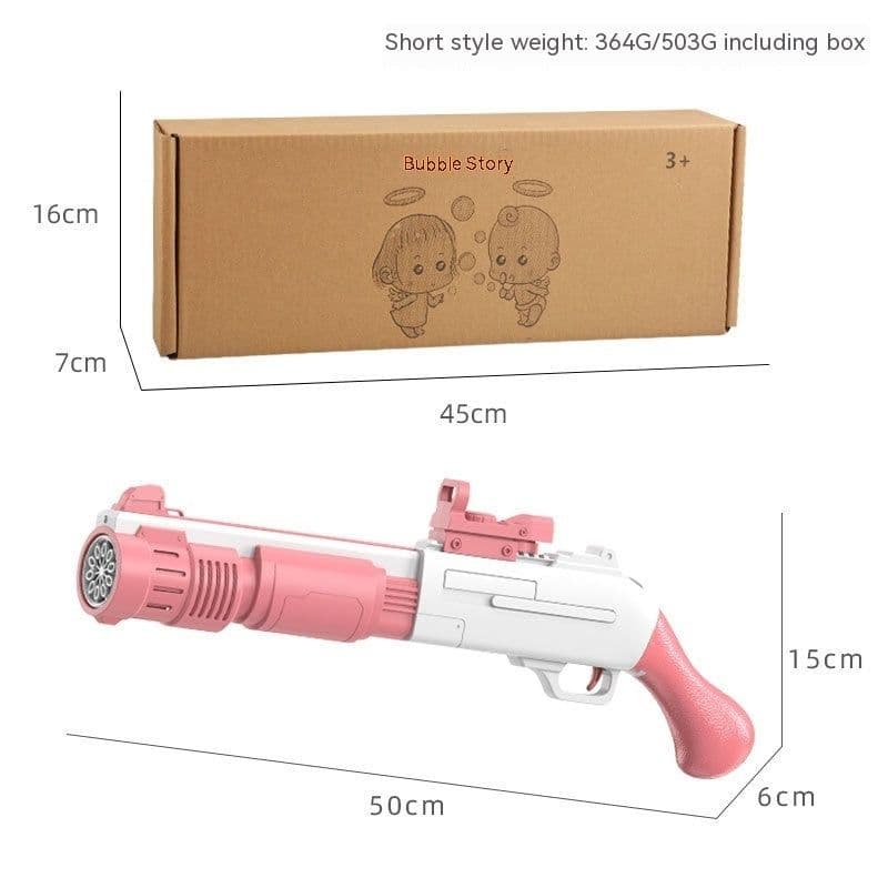 image-Electric Bubble Gun Children's Automatic Bubble Gatling Outdoor Toy Stall