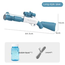 image-Electric Bubble Gun Children's Automatic Bubble Gatling Outdoor Toy Stall