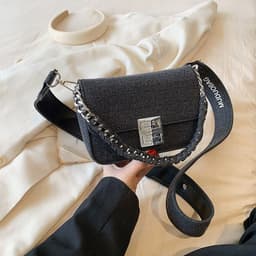 image-New Western Style All-matching Wide Shoulder Strap Crossbody Super Hot Small Square Bag