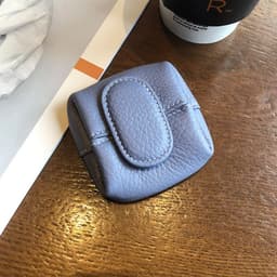 image-Coin Purse Women's Buckle First Layer Cowhide Coin Purse Key Case Carry Bag