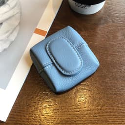 image-Coin Purse Women's Buckle First Layer Cowhide Coin Purse Key Case Carry Bag