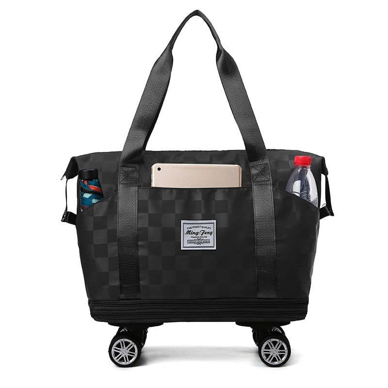 image-Large Capacity Travel Bags Dry Wet Separation Expansion Double Layer Luggage Totes Women