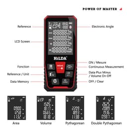 image-Laser Rangefinder 120 M 100 M Measuring Room Building Rangefinder Laser Rangefinder No Rangefinder