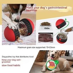 image-Food Dispensing Dog Toy Tumbler Leaky Food Ball Puzzle Toys Interactive Slowly Feeding Protect Stomach Increase Intelligence Pets Toy Pet Products
