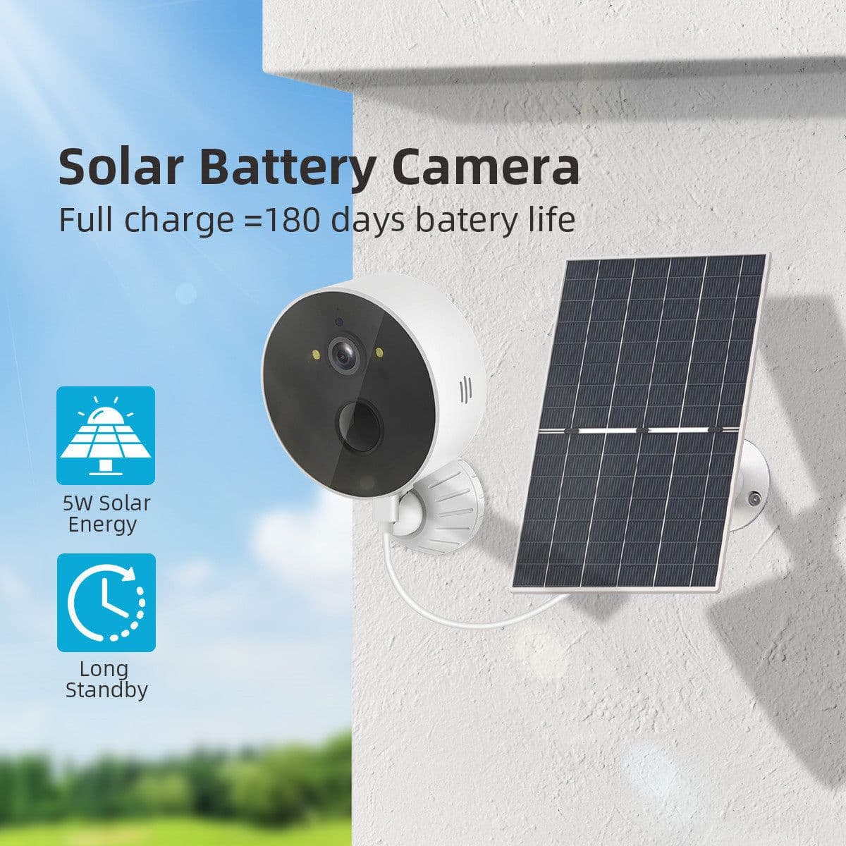image-Solar Cell Monitoring Camera Outdoor Low Power Consumption