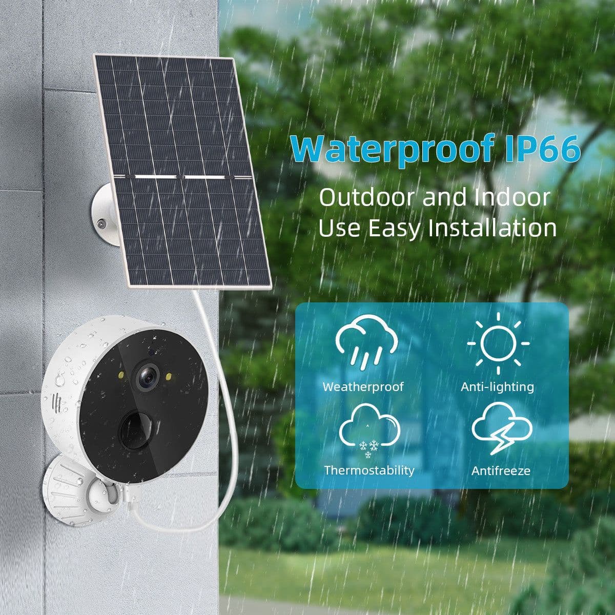 image-Solar Cell Monitoring Camera Outdoor Low Power Consumption