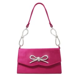 image-Shiny Bow Rhinestone Women Bag High-grade French Style