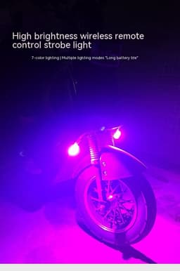 image-Waterproof Remote Control Motorcycle Flashing Lights UAV Outdoor Lighting Lamp