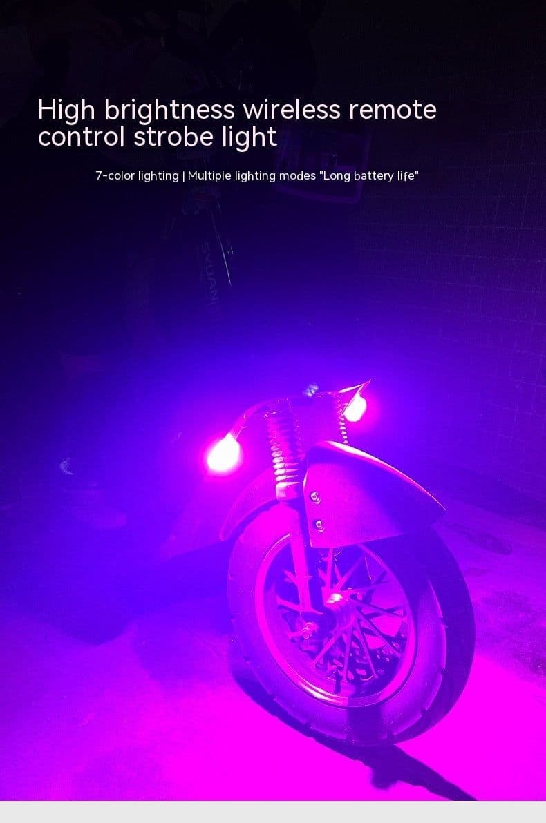 image-Waterproof Remote Control Motorcycle Flashing Lights UAV Outdoor Lighting Lamp