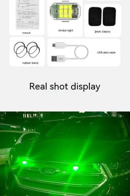 image-Waterproof Remote Control Motorcycle Flashing Lights UAV Outdoor Lighting Lamp