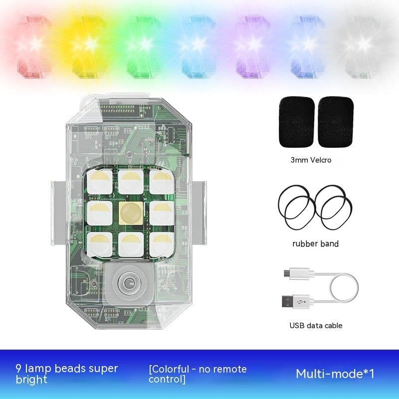 image-Waterproof Remote Control Motorcycle Flashing Lights UAV Outdoor Lighting Lamp