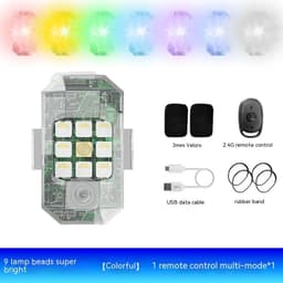 image-Waterproof Remote Control Motorcycle Flashing Lights UAV Outdoor Lighting Lamp