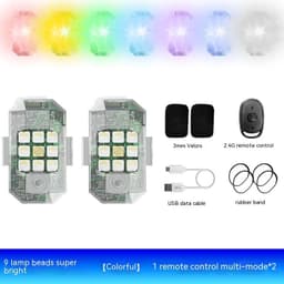 image-Waterproof Remote Control Motorcycle Flashing Lights UAV Outdoor Lighting Lamp