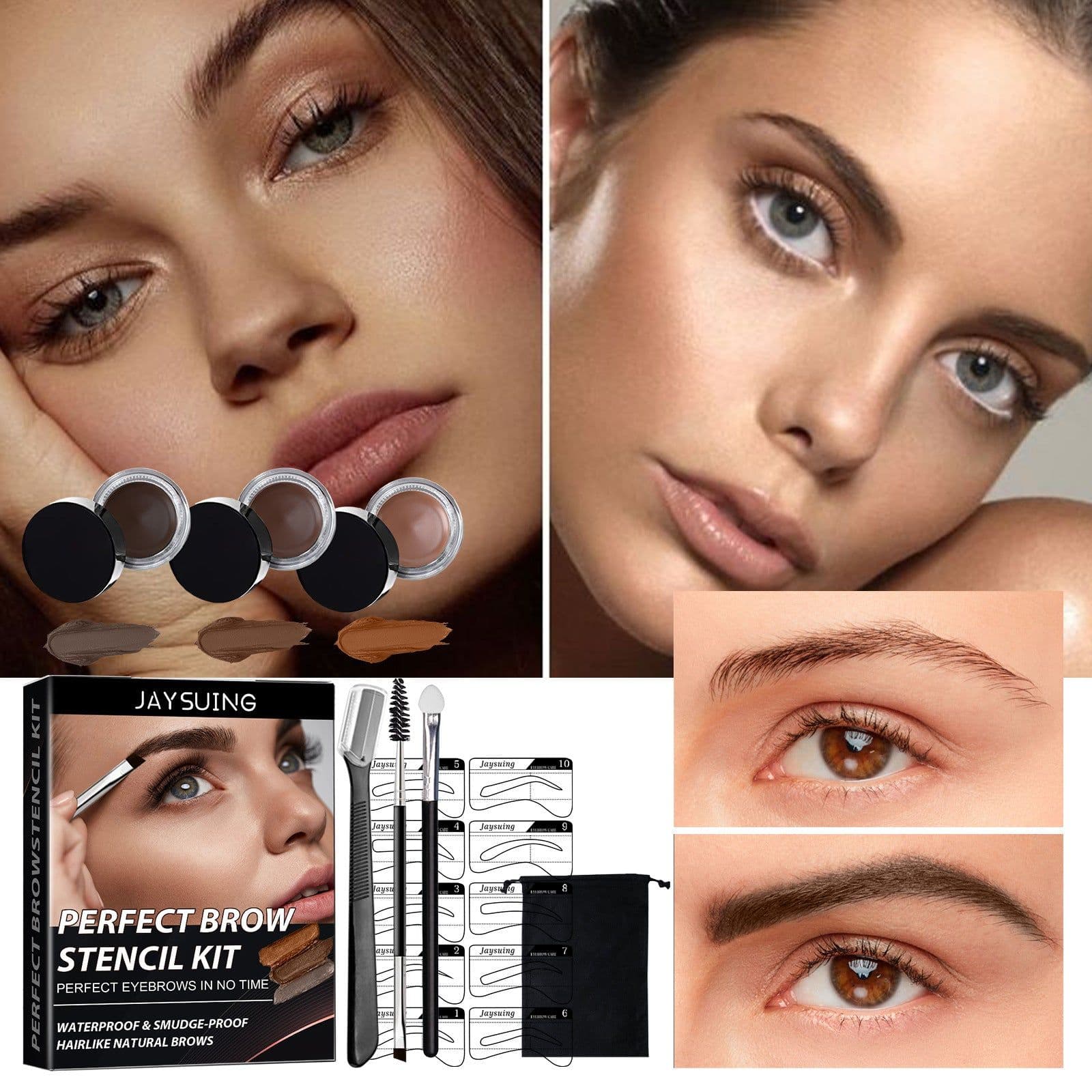 image-Brow Cream Suit Three-dimensional Wild Sweat-proof Smooth