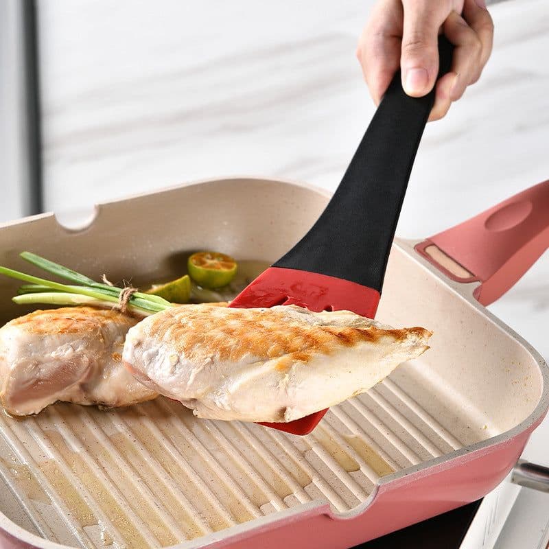 image-3 In 1 Frying Spatula Clip Silicone Food Clip Frying Steak Pancakes Shovel Slotted Turners Kitchen Tools Cooking Utensils Kitchen Gadgets