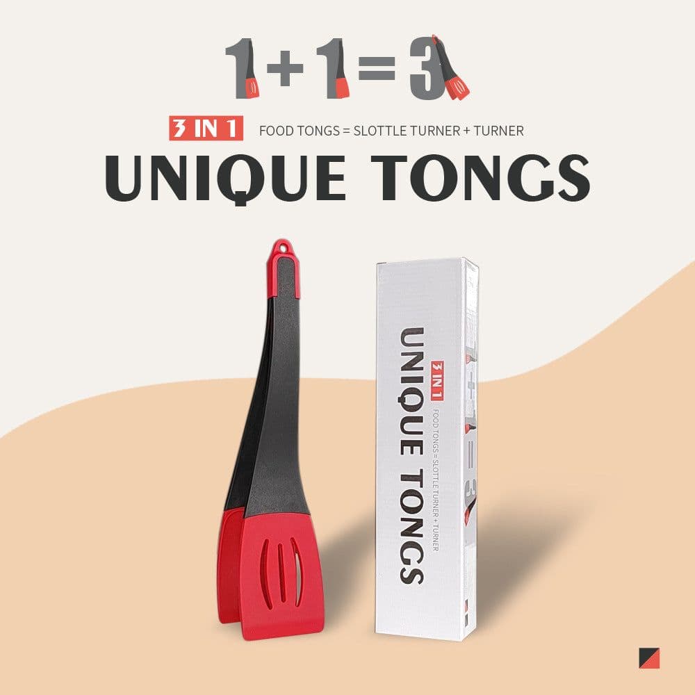 image-3 In 1 Frying Spatula Clip Silicone Food Clip Frying Steak Pancakes Shovel Slotted Turners Kitchen Tools Cooking Utensils Kitchen Gadgets